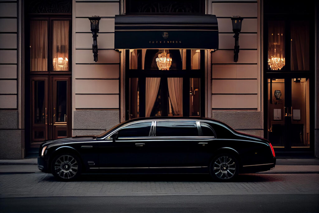 Enjoy elegance of an American luxury limousine